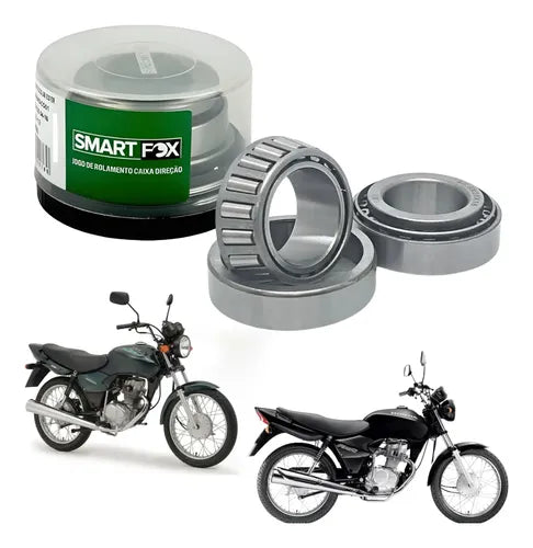 Caixa de Direção com Rolamentos Cônicos Smartfox Honda Cg 125 150 160 Titan Fan Start