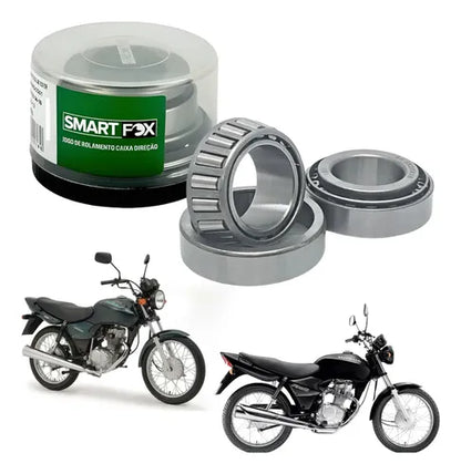 Caixa de Direção com Rolamentos Cônicos Smartfox Honda Cg 125 150 160 Titan Fan Start