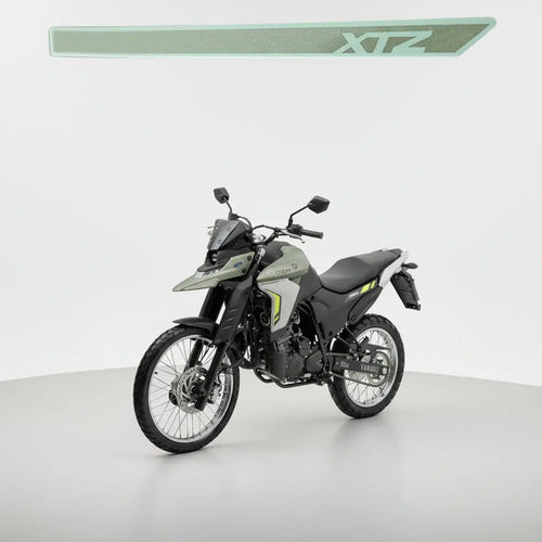 Adesivo da Aba do Tanque Esquerda Yamaha Lander 250 2025 Verde Fosco
