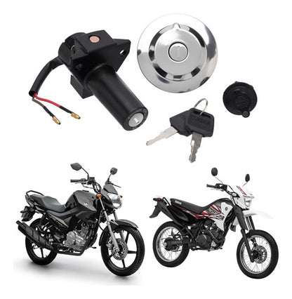 Conjunto de Travas com Chave de Ignição Condor Yamaha Factor Xtz 125 Fazer Factor 150