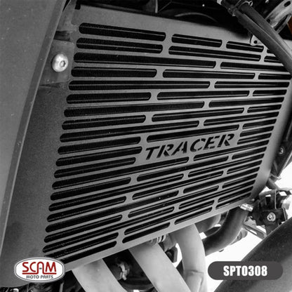 Protetor de Radiador Scam Yamaha Tracer 900 2017 em diante Mt-09 2015 em diante Preto Fosco