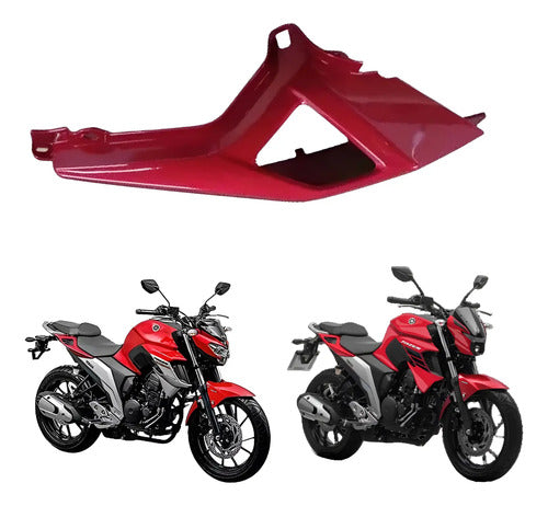 Rabeta Lateral Esquerda Yamaha Fazer Fz25 250 2020 a 2024 Vermelho