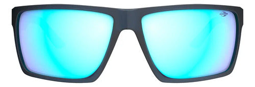 Óculos De Sol Mormaii Carmel 2 Azul Com Lente Espelhada E Proteção Uv Azul Degradê Lente Azul