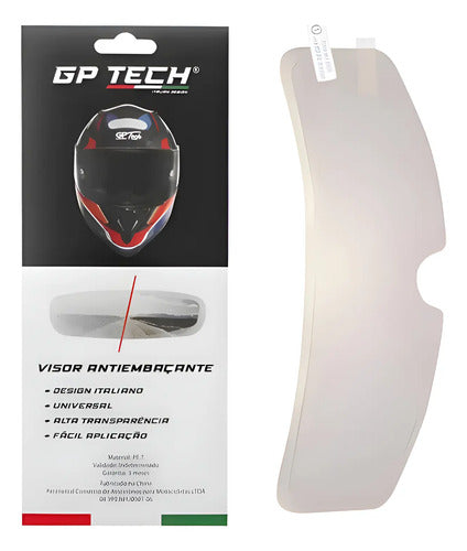 Película Pinlock Antiembaçante GP Tech Universal Cristal