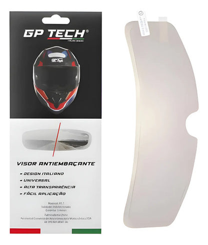 Película Pinlock Antiembaçante GP Tech Universal Cristal