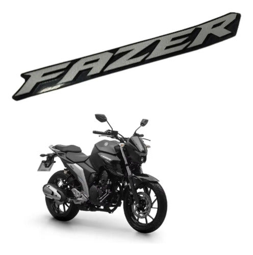 Adesivo da Aba do Tanque Direita Yamaha Fazer Fz25 250 2022 a 2023 Preto