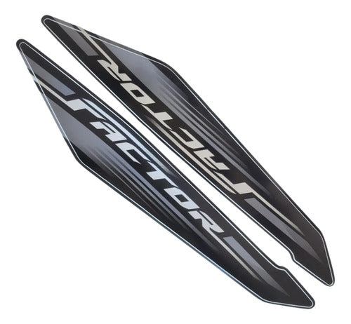 Kit Adesivos JS Yamaha Factor 125 2019 a 2022 Preto