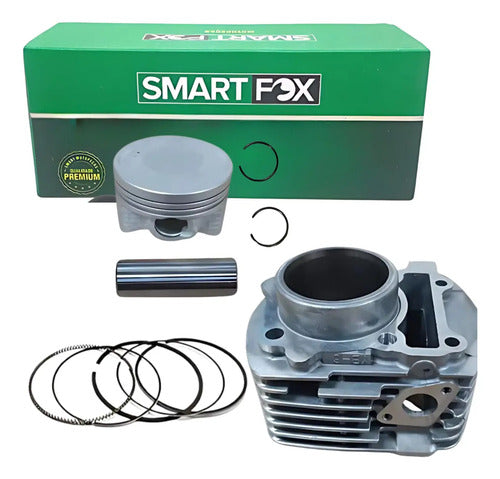 Kit Cilindro Pistão e Anéis Smartfox Yamaha Fazer Factor Crosser 150