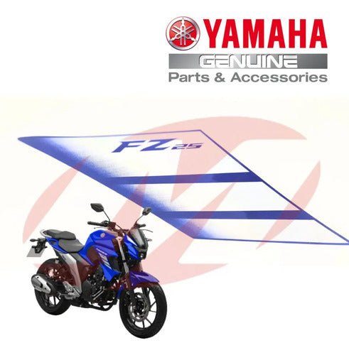 Adesivo da Tomada de Ar Direita Yamaha Fazer Fz25 250 2022 a 2023 Azul