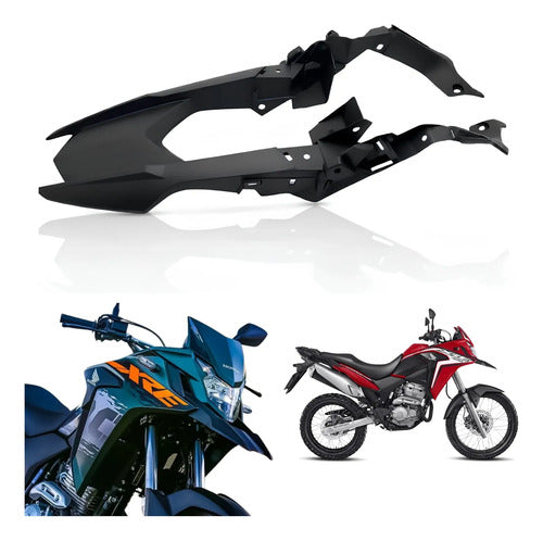 Paralama Dianteiro Superior Paramotos Honda Xre 300 2019 em diante Preto Fosco