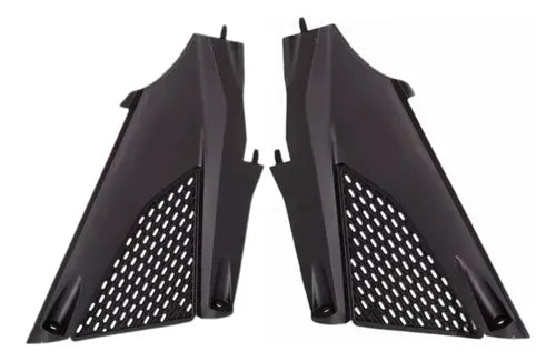 Par de Tampas Laterais Traseiras Paramotos Honda Cb 300f Twister 2023 a 2025 Preto