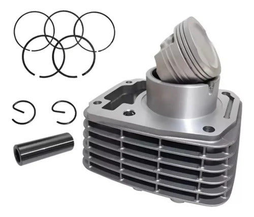 Kit Cilindro Pistão e Anéis Smartfox Honda Cg 125 Fan Cargo 2009 a 2013