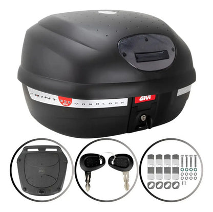 Bauleto Baú Traseiro Givi E33NT Point Monolock 33 Litros Lente Fumê