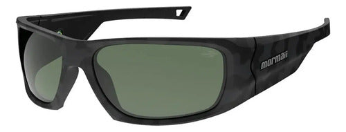 Óculos De Sol Mormaii Naxos Óculos Solar Naxos Feminino Masculino Preto Fosco Camuflado Lente Verde