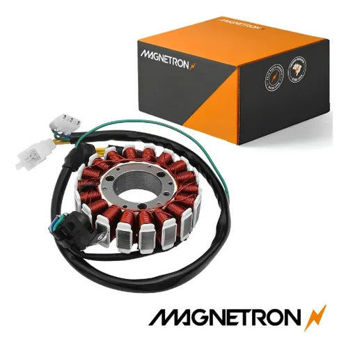 Magneto Estator com Bobina de Pulso Magnetron Honda Tornado 250 2001 em diante