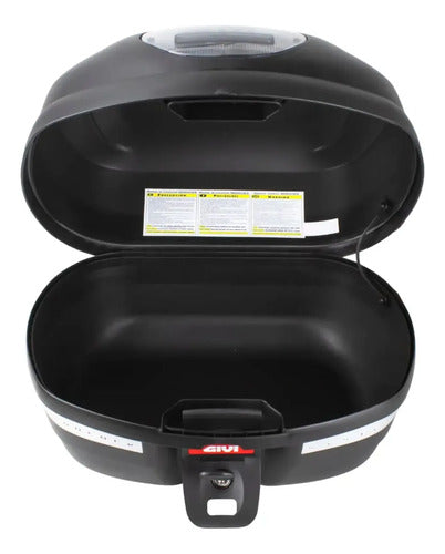 Bauleto Baú Traseiro Givi E33NT Point Monolock 33 Litros Lente Fumê