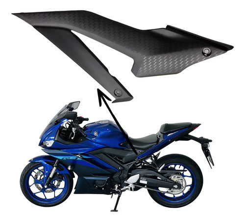Tampa Lateral Esquerda Yamaha Yzf-R3 2020 a 2025 Preto