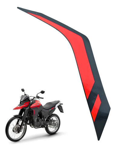 Adesivo da Aba do Tanque Esquerda Yamaha Lander 250 2025 Vermelho