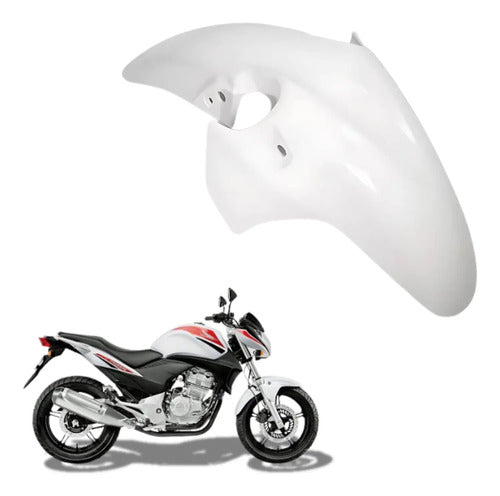 Paralama Dianteiro Paramotos Honda Cb 300r 2009 em diante Branco