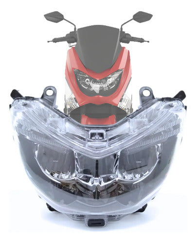 Farol Bloco Óptico com Lâmpada LED Smartfox Yamaha Nmax 160 2016 a 2020