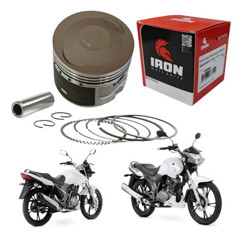 Kit Pistão com Anéis e Pino Iron Dafra Riva 150 1,00 mm