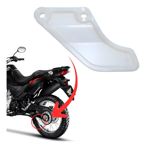 Capa da Corrente Paramotos Honda Bros 160 2021 a 2025 Branco
