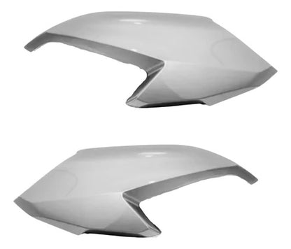 Par de Aletas Abas do Tanque Paramotos Honda Cg 160 Fan Start 2022 a 2024 Prata