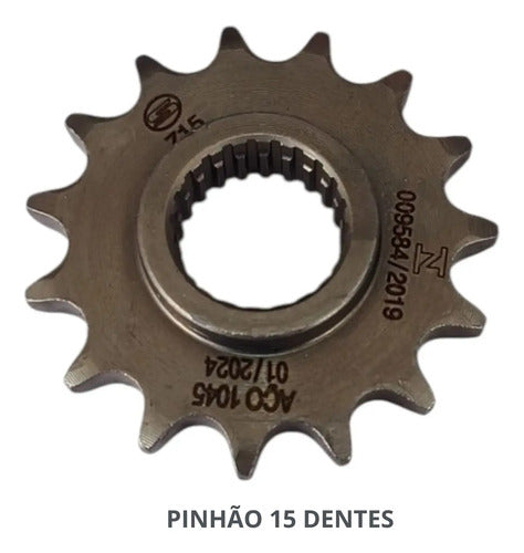 Kit Relação Smartfox sem Retentor Yamaha Fazer 250 2006 a 2017 428H 132L 45/15T