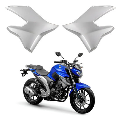Par de Abas do Tanque Inferiores Paramotos Yamaha Fazer Fz25 250 Prata