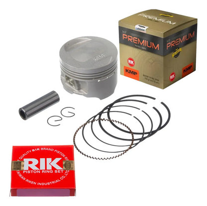 Kit Pistão com Anéis KMP Premium Honda Cg 125 Fan 2009 a 2018 Bros 125 2013 a 2015 4,00 mm