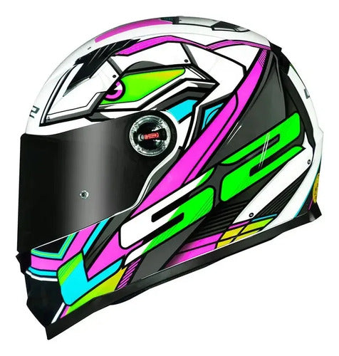 Capacete LS2 FF358 Xdron Rosa Brilhante