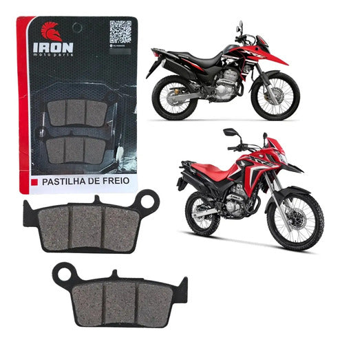 Pastilha de Freio Traseira Iron Honda Xre 300 2009 em diante Nx 400 Falcon 1999 a 2015