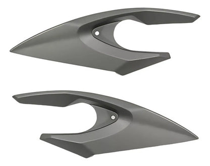 Bananinha Par de Carenagens Laterais do Farol Paramotos Yamaha Fazer 150 2016 a 2017 Cinza Fosco