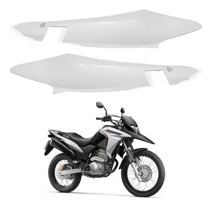 Par de Rabetas Laterais Paramotos Honda Xre 300 2016 a 2018 Branco Fosco