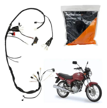 Fiação Chicote Elétrico Principal Magnetron Honda Cg 150 Titan 2004 a 2008 Partida Elétrica