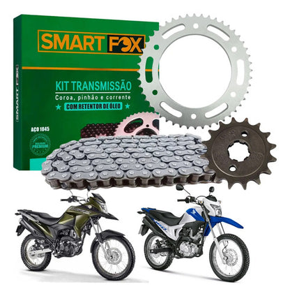 Kit Relação Smartfox com Retentor Honda Bros 160 Xre 190 428OH 128L 48/16T