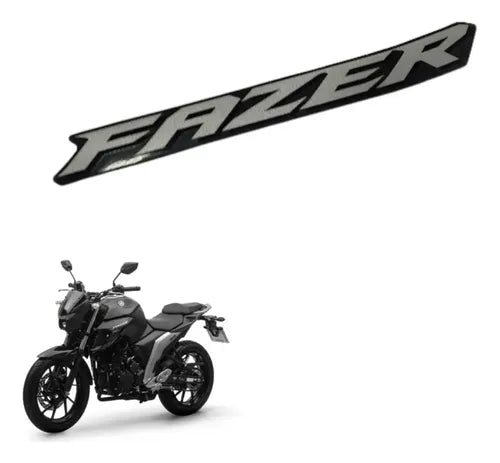 Adesivo da Aba do Tanque Esquerda Yamaha Fazer Fz25 250 2022 a 2023 Preto