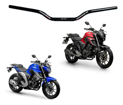Guidão Monaco Yamaha Fazer 250 2006 em diante Preto Brilhante