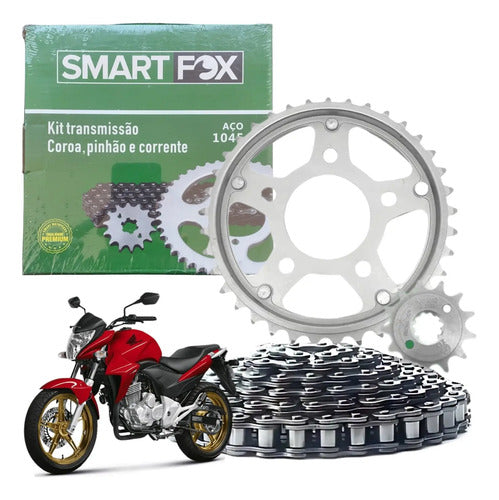 Kit Relação Smartfox sem Retentor Honda Cb 300r 2009 em diante 520H 110L 37/13T