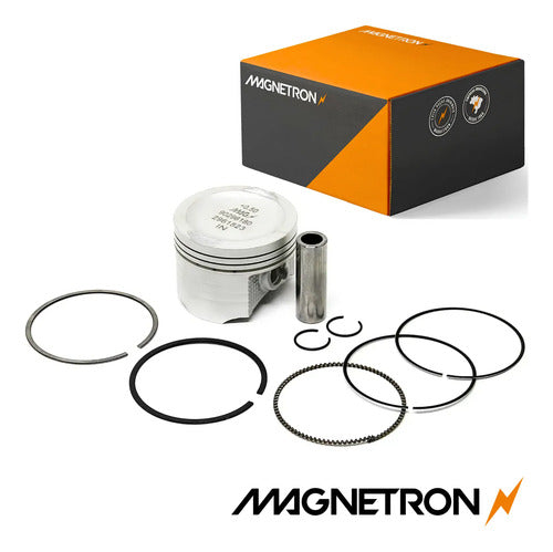 Kit Pistão com Anéis Magnetron Honda Cg 125 Fan 2009 a 2015 0,50 mm
