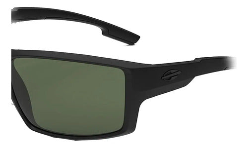 Óculos De Sol Mormaii Joaca 4 Polarizados Armação Preto Fosco Com Lentes G15 Verde Curvado