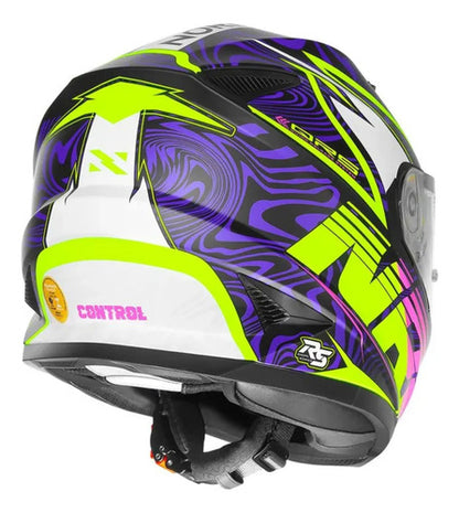 Capacete Norisk FF302 Soul II Control com Óculos Solar Interno Preto Rosa Fosco Tamanho 56/S