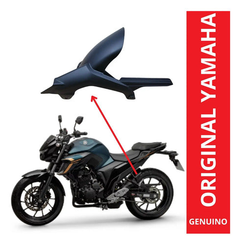Paralama Traseiro com Capa da Corrente Yamaha Fazer Fz25 250 2018 a 2024