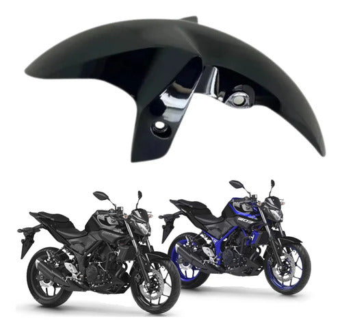 Paralama Dianteiro Yamaha Mt-03 Yzf-R3 2016 a 2022 Preto Brilhante