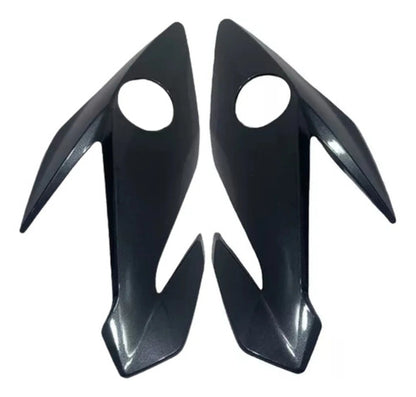 Bananinha Par de Carenagens Laterais do Farol Paramotos Honda Cg 160 Titan 2022 a 2024 Cinza