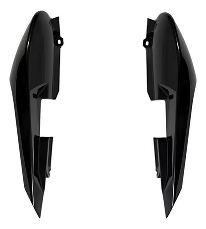 Par de Rabetas Laterais Paramotos Yamaha Fazer 150 2014 a 2019 Preto Brilhante
