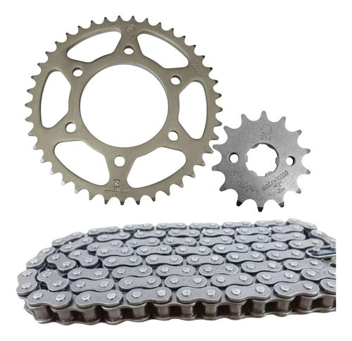Kit Relação Smartfox sem Retentor Yamaha Fazer 150 2014 a 2021 428H 126L 41/14T