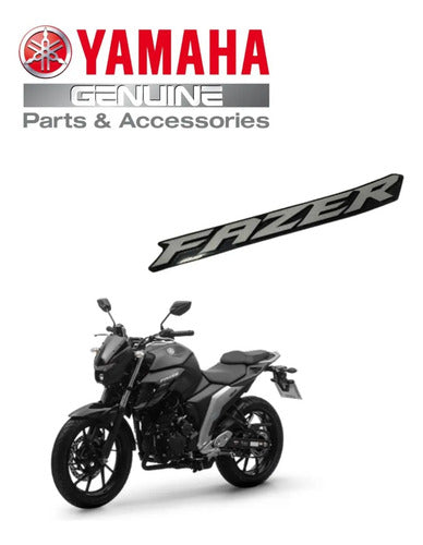 Adesivo da Aba do Tanque Esquerda Yamaha Fazer Fz25 250 2022 a 2023 Preto
