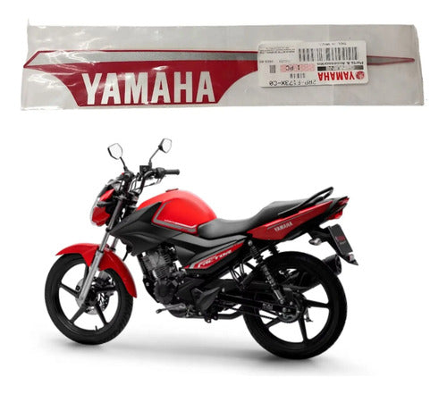Adesivo da Rabeta Traseira Esquerda Yamaha Factor 150 2019 a 2024 Vermelho