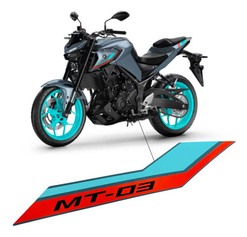Adesivo da Aba do Tanque Esquerda Yamaha Mt-03 2023 a 2024 Verde